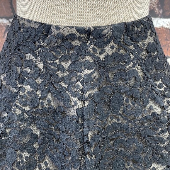 Misha Nonoo Mini Skirt Cream Black Lace Size 0 XS - Picture 4 of 13